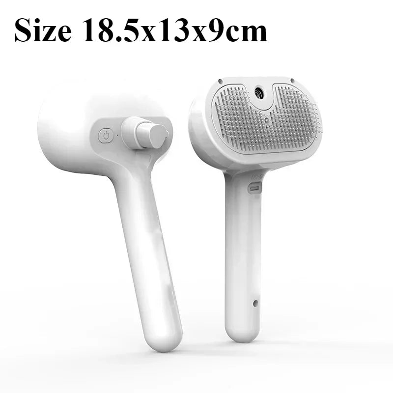 Multifunctional Pet Grooming Tool Combines Steam Spray Floating Hair Removal and Styling for Cats and Dogs All in One Device